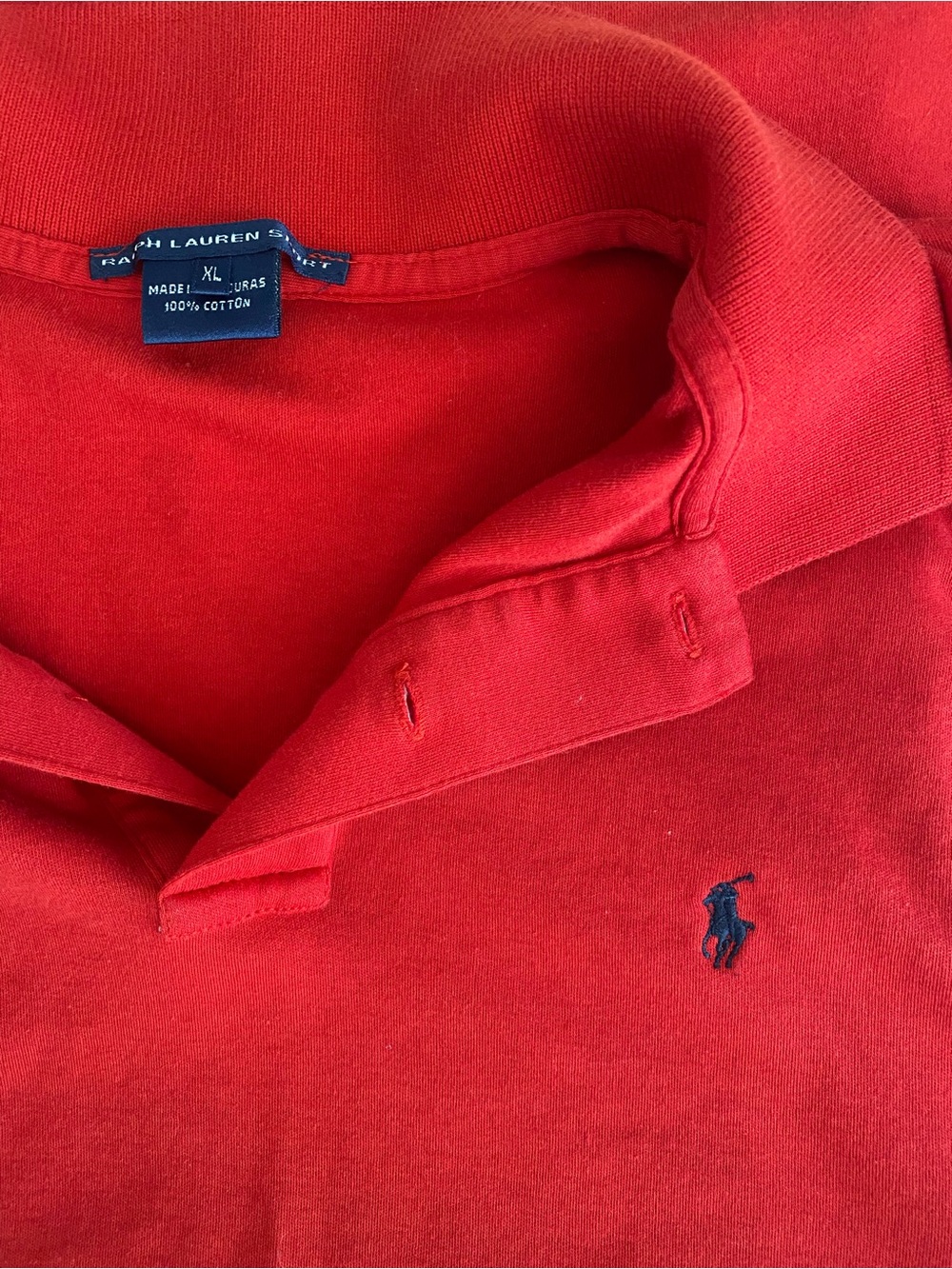 Polo-Ralph Lauren Sleeveless Red Polo XL - Picture 7 of 7